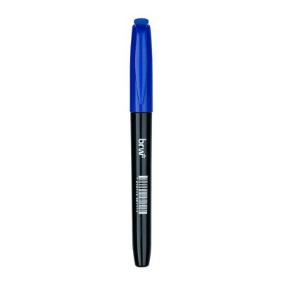 Caneta Marcador Permanente P/ Cd E Dvd Ca5002 Azul Brw