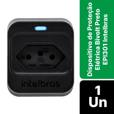 Dispositivo De Protecao Eletrica 1 Tomada Preto Eps301 Intelbras