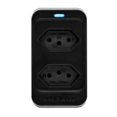 Dispositivo De Protecao Eletrica 2 Tomadas Preto Eps302 Intelbras