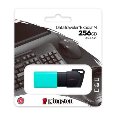Pen Drive Datatraveler Exodia M 256gb Usb 3.2 Dtxm/256gb Kingston