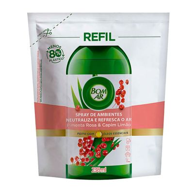 Refil Neutralizador De Ambientes Spray Pimenta 236ml Bom Ar