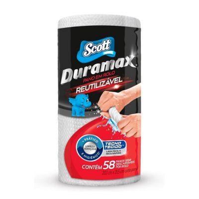 Pano Multiuso Duramax Reutilizazel Rolo C/58 Unidades Scott
