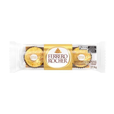 Bombom Ferrero Rocher 37,5g C/3un