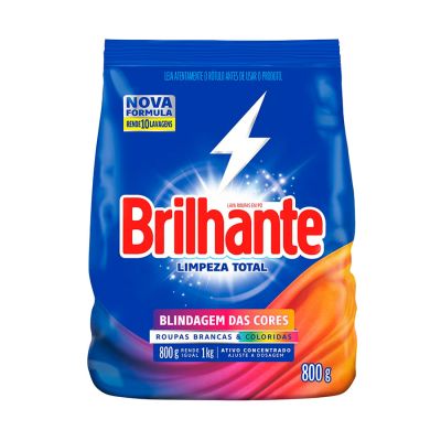 Sabao Em Po Brilhante Limpeza Total 800g
