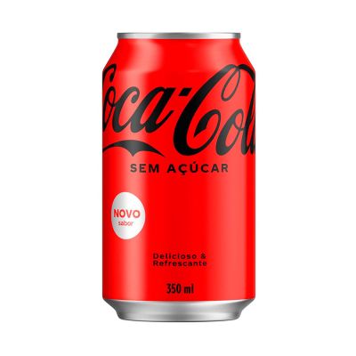 Refrigerante Coca Cola Lata Sem Acucar 350ml