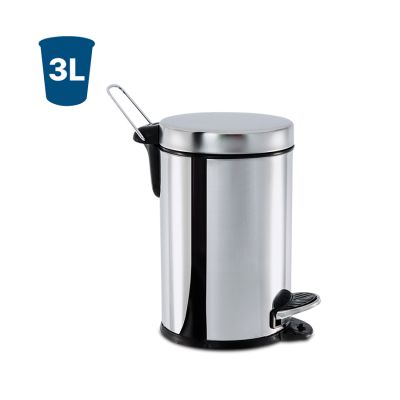 Cesto De Lixo C/pedal E Balde Decorline Inox 3l Brinox