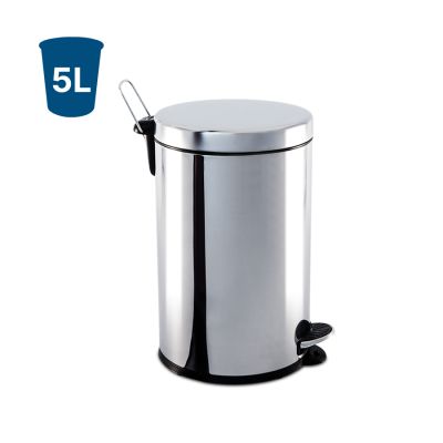Cesto De Lixo C/pedal E Balde Decorline Inox 5l Brinox