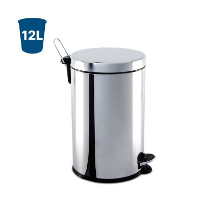 Cesto De Lixo C/pedal E Balde Inox Decorline 12l Brinox