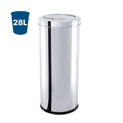 Cesto De Lixo C/tampa Basculante Decorline Inox 28l Brinox
