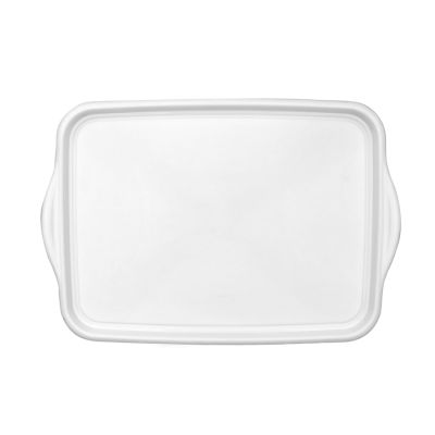 Bandeja Retangular Plastica Casar 45,8x31,5cm Cristal Sanremo 332