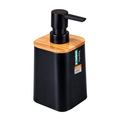 Porta Sabonete Liquido My Day  480ml Preto Ordene Or94000