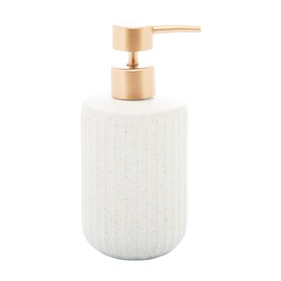 Porta Sabonete Liquido Ceramica Granilite Clean Branco 430ml Lyor Www