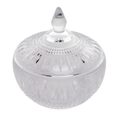 Pote De Vidro Bomboniere Cristal Queen 11x12cm Wolff