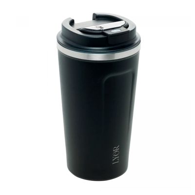 Copo Termico C/ Tampa E Termometro Motion Preto 500ml Lyor Www