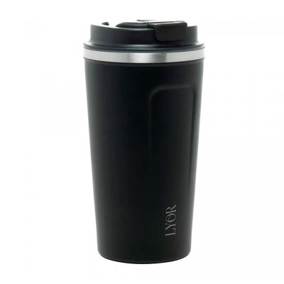 Copo Termico C/ Tampa E Termometro Motion Preto 500ml Lyor Www