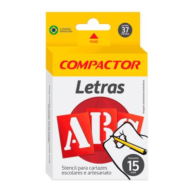 Letras Vazadas Abc 15mm Compactor