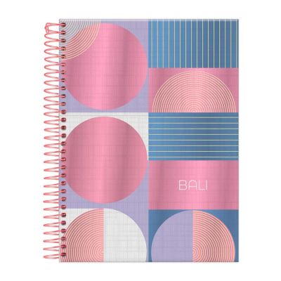 Caderno Colegial Capa Dura 1x1 80fls Bali Foroni