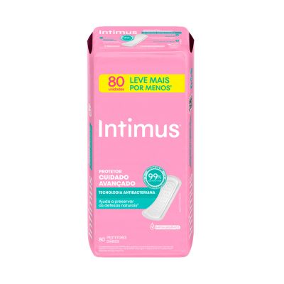 Protetor Diario Sem Abas Antibacteriana C/80 Intimus