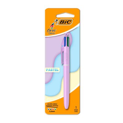 Caneta Esferografica 4 Cores 1.0mm Pastel Bls C/1 Bic