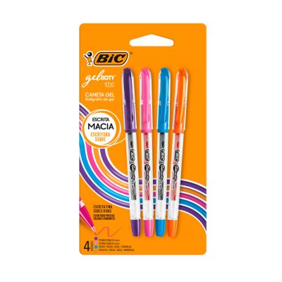 Caneta Gel Gelocity Stic Cores 0.5mm Bls C/4 Bic