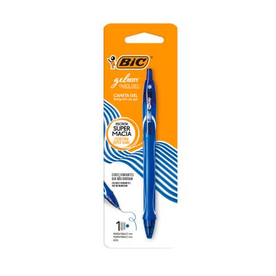 Caneta Gel Gelocity Quick Dry Azul  0.7mm Bls C/1  Bic