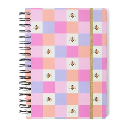 Caderno Espiral Pautado Colegial Melissa Casinha Das Abelhas Rosa 17x24 80fls Cicero