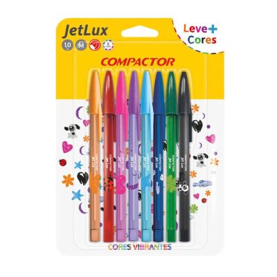 Caneta Esferografica Jet Lux Bls C/8 Compactor