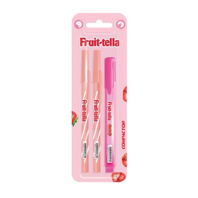 Marca Texto Destaq E Caneta Esferografica Fruit-tella C/3 Compactor