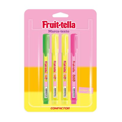 Marca Texto Destaq Fruit-tella Bls C/4 Compactor