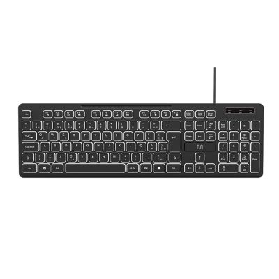 Teclado Com Fio Usb Iluminacao Led Slim Tc268 Multi