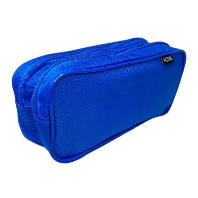 Estojo Escolar Medio Duplo Azul 600 Royal 2zp Ac Bag