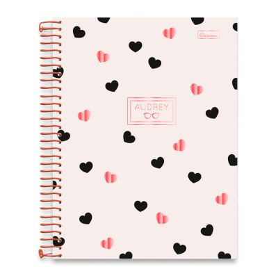Caderno Universitario Capa Dura 1x1 80fls Audrey Cadersil