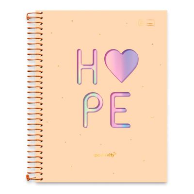 Caderno Universitario Capa Dura 1x1 80fls Positivity Cadersil