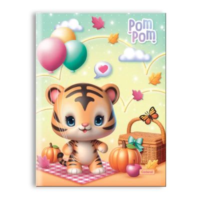Caderno Brochura Capa Dura 1/4 80fls Pom Pom Cadersil