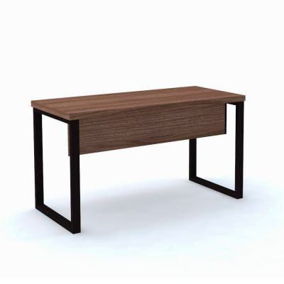 Mesa Para Escritorio M900-pe40tub Walnut E Preto Pandin