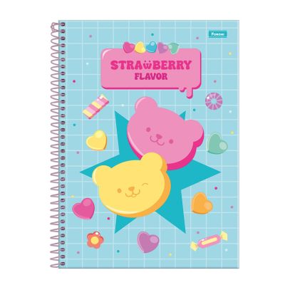 Caderno Universitario Capa Dura 10x1 160fls Sugar Rush Foroni