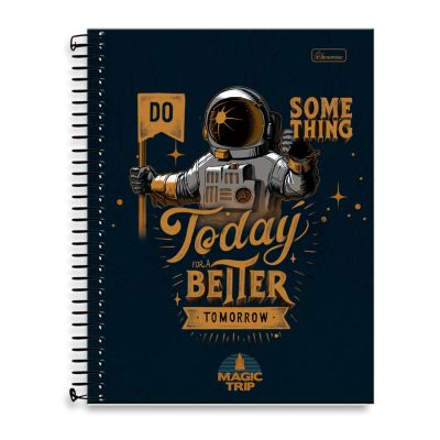Caderno Espiral Capa Dura Universitario 10x1 160fls Magic Trip Cadersil