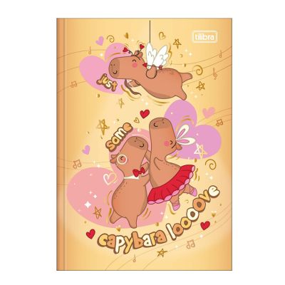 Caderno Linguagem Brochura Capa Dura 1/4 Capyclub  80fls Tilibra