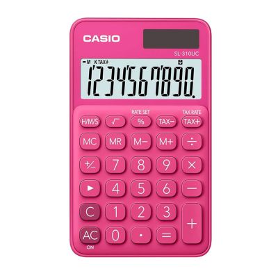 Calculadora Bolso 10 Digitos Sl-310uc-rd-w Pink Casio