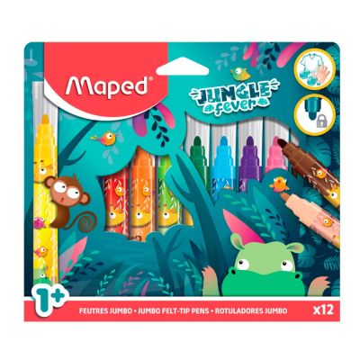 Caneta Hidrografica C/ 12 Cores Jungle Fever 846900 Maped