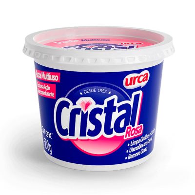 Sabao Em Pasta Multiuso Rosa 500g Cristal Urca