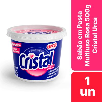 Sabao Em Pasta Multiuso Rosa 500g Cristal Urca