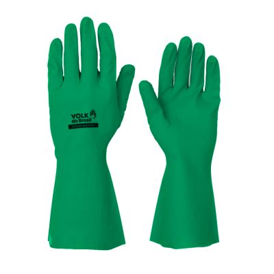 Luva Nitrilica S/ Forro Verde Eeg Volk (ca 16314)