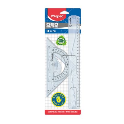 Conjunto P/ Desenho Escolar 1º Grau C/4 Peças Canhoto 897118 Maped