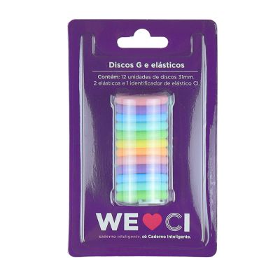 Discos + Elastico Caderno Inteligente G 31mm Diversidade Brasileira Ci312020