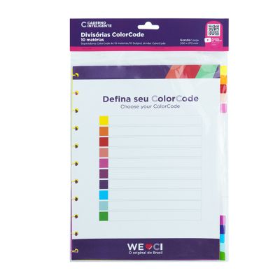 Divisorias Caderno Inteligente Colorcode Grande Cidg4004