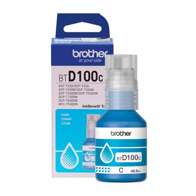 Refil De Tinta Brother Btd100c Ciano Original