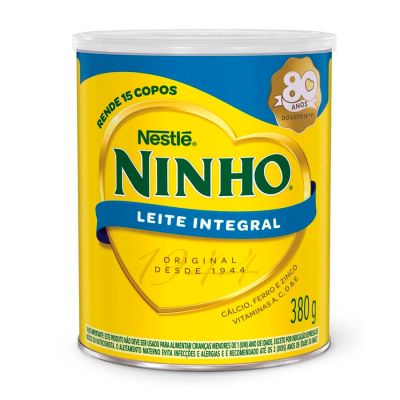 Leite Em Po Ninho Integral Lata 380g Fort +