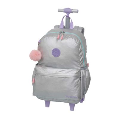 Mochila C/ Carrinho C/ Alcas Pack Me Enjoy Prata 7981076f Pacific