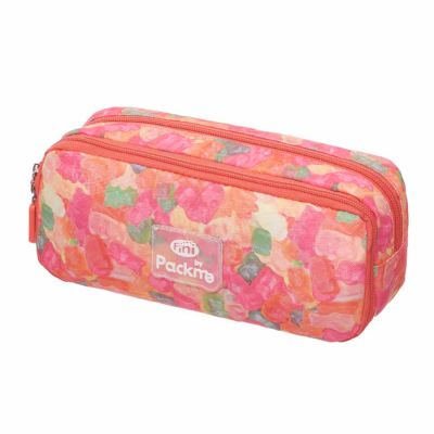 Estojo Escolar Duplo Pack Me By Fini Full Print Ursinhos Rosa 7981114 Pacific